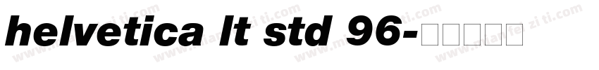 helvetica lt std 96字体转换